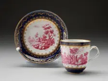Cup and Saucer, Doccia, c. 1775. Creator: Doccia Porcelain Factory