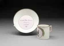 Cup and Saucer, Meissen, 1797. Creator: Meissen Porcelain