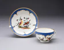 Cup and Saucer, Meissen, c. 1760. Creator: Meissen Porcelain