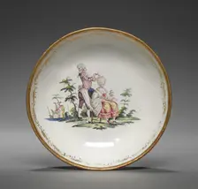 Cup and Saucer: Saucer, mid-18th century. Creator: Unknown