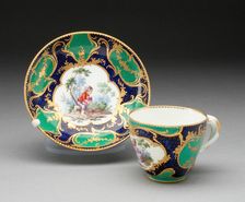 Cup and Saucer, Sèvres, 1766. Creators: Sèvres Porcelain Manufactory, André-Vincent Vieillard