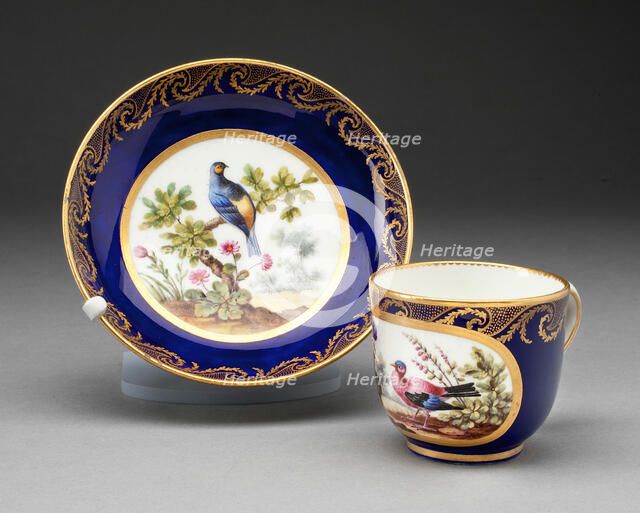 Cup and Saucer, Sèvres, 1772. Creators: Sèvres Porcelain Manufactory, Francoise Joseph Aloncle.