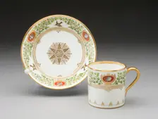 Cup and Saucer, Sèvres, 1839/40. Creator: Sèvres Porcelain Manufactory