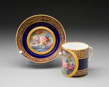Cup and Saucer, Sèvres, Late 18th century. Creator: Sèvres Porcelain Manufactory