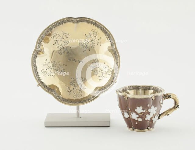 Cup and Saucer, Porcelain: c. 1780. Creator: Sèvres Porcelain Manufactory.