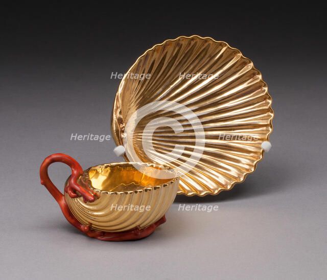 Cup and Saucer, Paris, 1810/15. Creator: Pierre-Louis Dagoty.