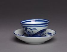 Cup and Saucer (Tasse et soucoupe), 1775-95. Creator: Chantilly Porcelain Factory (French)