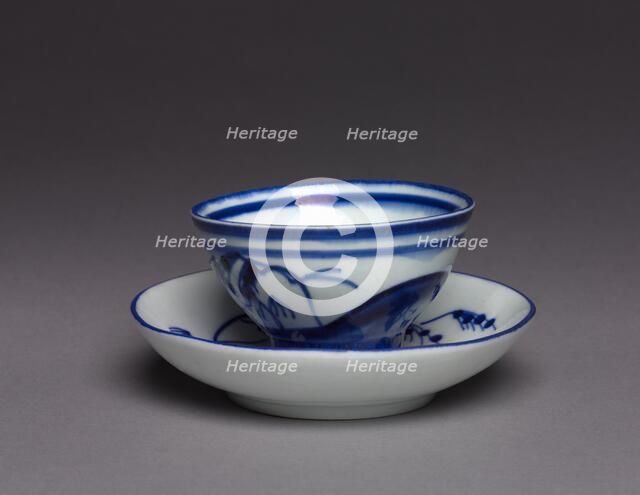 Cup and Saucer (Tasse et soucoupe), 1775-95. Creator: Chantilly Porcelain Factory (French).