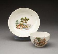 Cup and Saucer, Zürich, c. 1770/80. Creator: Unknown