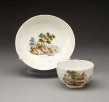 Cup and Saucer, Zürich, c. 1770/80. Creator: Unknown