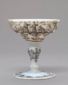Cup, c. 1735. Creator: Ignaz Preissler (Bohemian, 1676-1741)