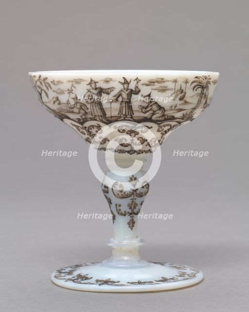 Cup, c. 1735. Creator: Ignaz Preissler (Bohemian, 1676-1741).