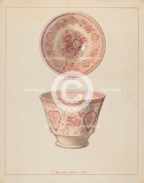 Cup, c. 1936. Creator: J. Howard Iams.