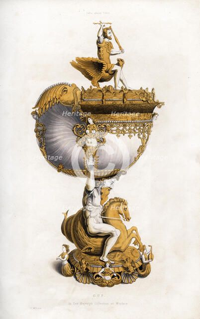 Cup, c1530, (1843).Artist: Henry Shaw