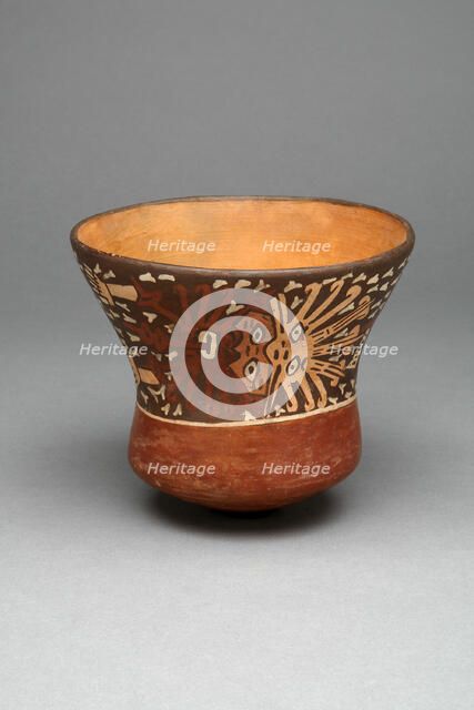 Cup Depicing Ornate Abstract Figure, 180 B.C./A.D. 500. Creator: Unknown.