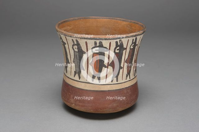Cup Depicting a Band of Abstract Fish, 180 B.C./A.D. 500. Creator: Unknown.