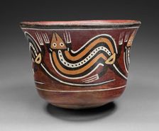 Cup Depicting Abstract Lizards, 180 B.C./A.D. 500. Creator: Unknown
