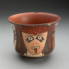 Cup Depicting Costumed Ritual Performer, 180 B.C./A.D. 500. Creator: Unknown