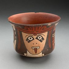 Cup Depicting Costumed Ritual Performer, 180 B.C./A.D. 500. Creator: Unknown