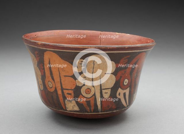 Cup Depicting Long-Necked Birds, 180 B.C./A.D. 500. Creator: Unknown.