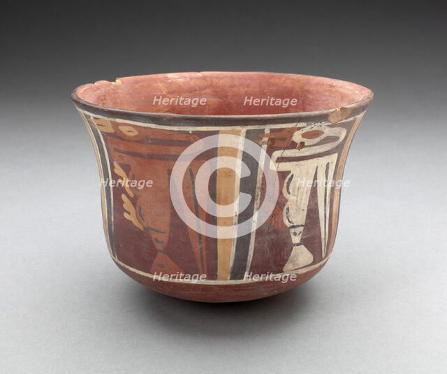 Cup Depicting Long-Necked Birds, 180 B.C./A.D. 500. Creator: Unknown.