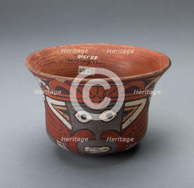 Cup Depicting Masked Ritual Performer, 180 B.C./A.D. 500. Creator: Unknown.