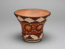 Cup Depicting Repeated Flower-Like Motifs, 180 B.C./A.D. 500. Creator: Unknown