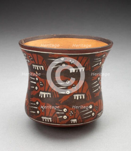 Cup Depicting Rows of Lobsters or Crayfish, 180 B.C./A.D. 500. Creator: Unknown.