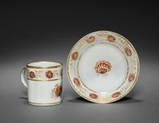 Cup from Oliver Wolcott, Jr. Tea Service (1 of 6), 1785-1805. Creator: Unknown