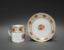 Cup from Oliver Wolcott, Jr. Tea Service (2 of 6), 1785-1805. Creator: Unknown