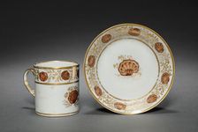 Cup from Oliver Wolcott, Jr. Tea Service (6 of 6), 1785-1805. Creator: Unknown