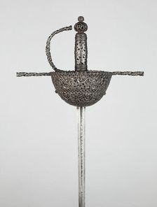 Cup-Hilted Rapier, Italy, 1670/90. Creator: Unknown