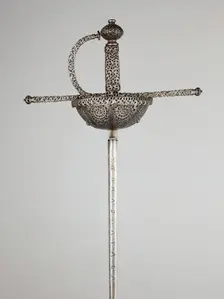 Cup-Hilted Rapier, Italy, About 1650. Creator: Tomas Ayala