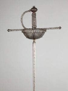 Cup-Hilted Rapier, Italy, About 1650. Creator: Tomas Ayala