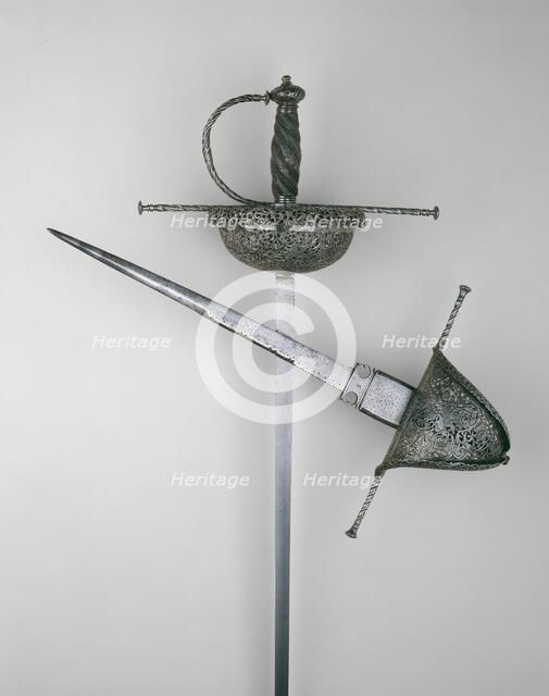 Cup-Hilted Rapier, Italy, c. 1650/60. Creator: Unknown.