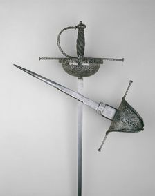 Cup-Hilted Rapier, Italy, c. 1650/60. Creator: Unknown