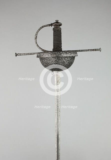 Cup-Hilted Rapier, Italy, c. 1650/70. Creator: Unknown.