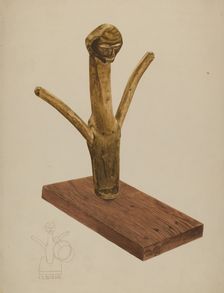 Cup Holder, c. 1937. Creator: Irving L. Biehn