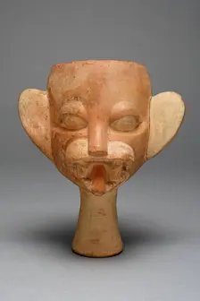 Cup in the Form of a Feline Head, 100 B.C./A.D. 500. Creator: Unknown
