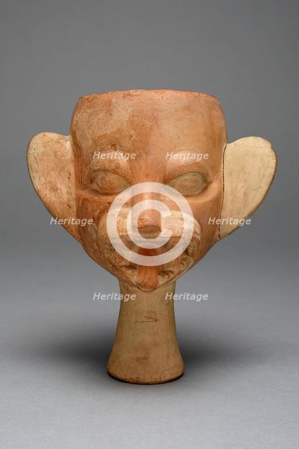 Cup in the Form of a Feline Head, 100 B.C./A.D. 500. Creator: Unknown.