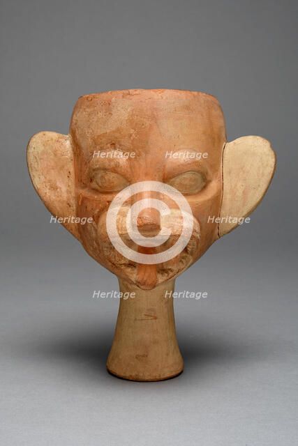 Cup in the Form of a Feline Head, 100 B.C./A.D. 500. Creator: Unknown.