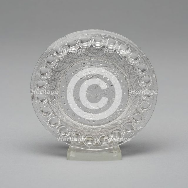 Cup plate, 1830/35. Creator: Fort Pitt Glass Works.