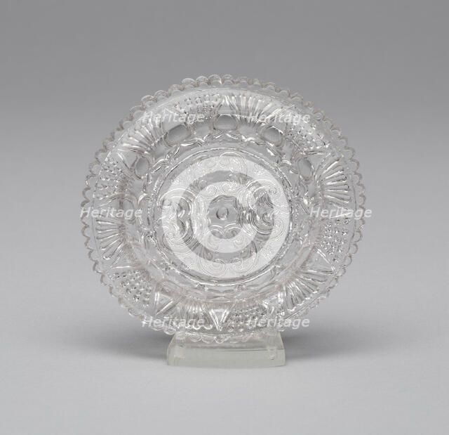 Cup plate, 1830/35. Creator: Fort Pitt Glass Works.