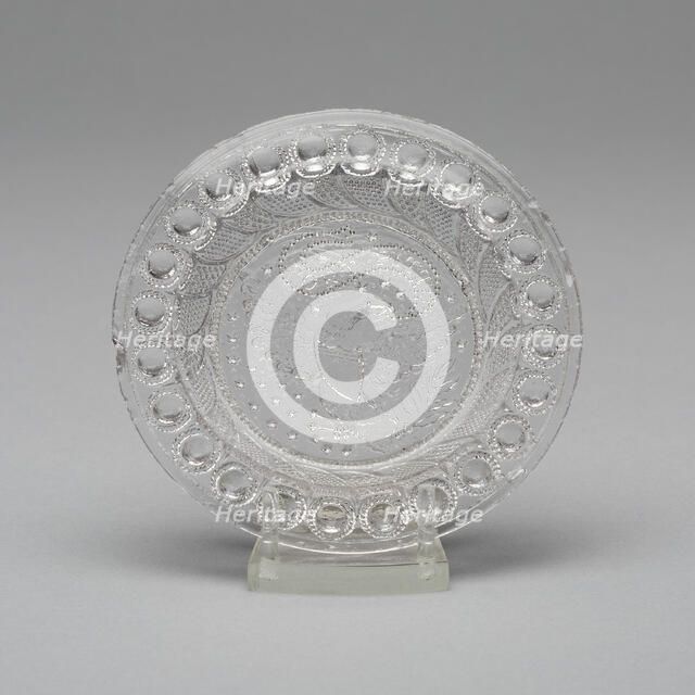 Cup plate, 1830/35. Creator: Fort Pitt Glass Works.