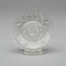 Cup plate, c. 1844. Creator: Unknown