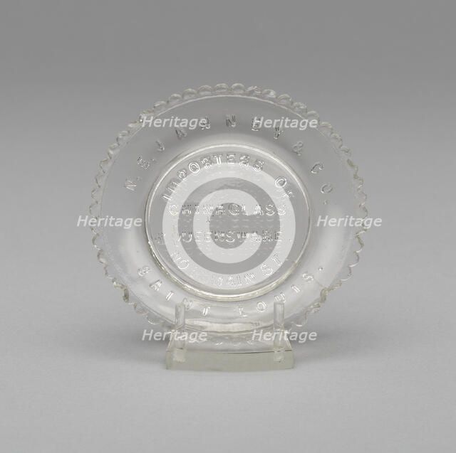 Cup plate, c. 1850. Creator: Unknown.