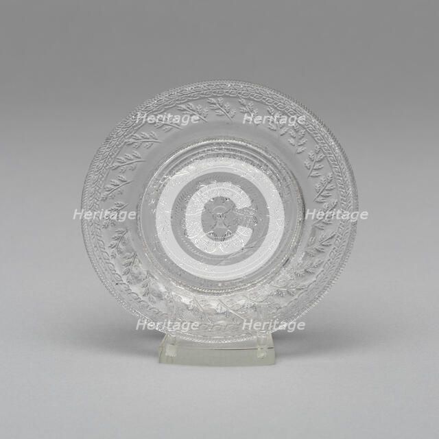 Cup plate, c. 1828. Creator: Unknown.