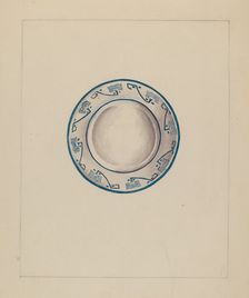 Cup Plate, c. 1936. Creator: Florence Stevenson