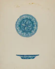 Cup Plate, c. 1936. Creator: Roberta Elvis