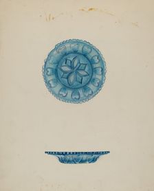 Cup Plate, c. 1936. Creator: Roberta Elvis